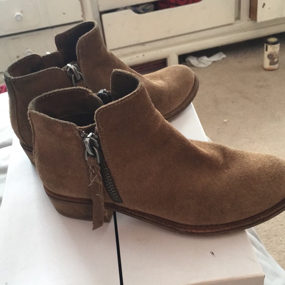 Brown Suede Dolce Vita Booties - Picture 6 of 6